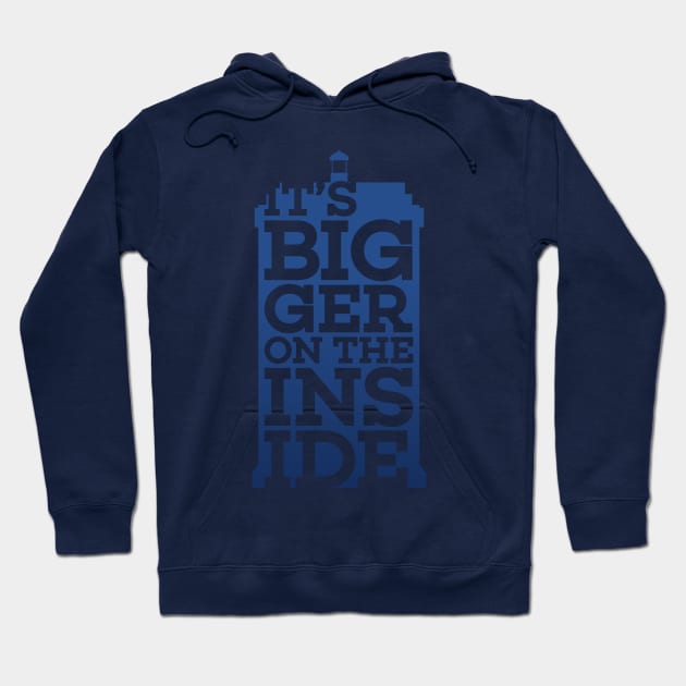 Bigger on the Inside Hoodie by polliadesign
